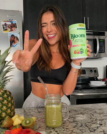 BLOOM Greens & Superfoods – Jugo Verde Sabor Fresa Kiwi