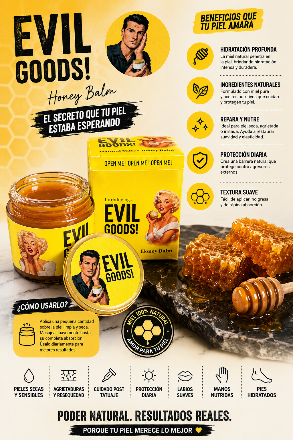 Sebo de Res Evil Goods – Crema Natural 100 ml