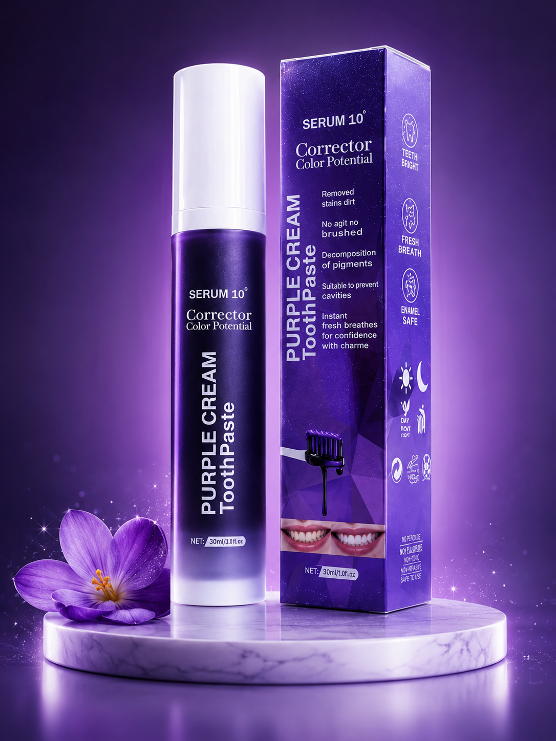 corrector Dental Morado Grande